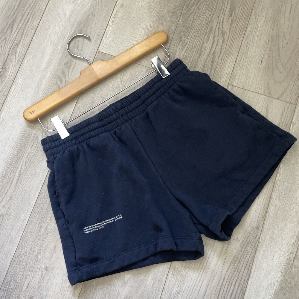 Pangaia Sweat Shorts organic cotton womens Navy Blue (small) loungewear casual